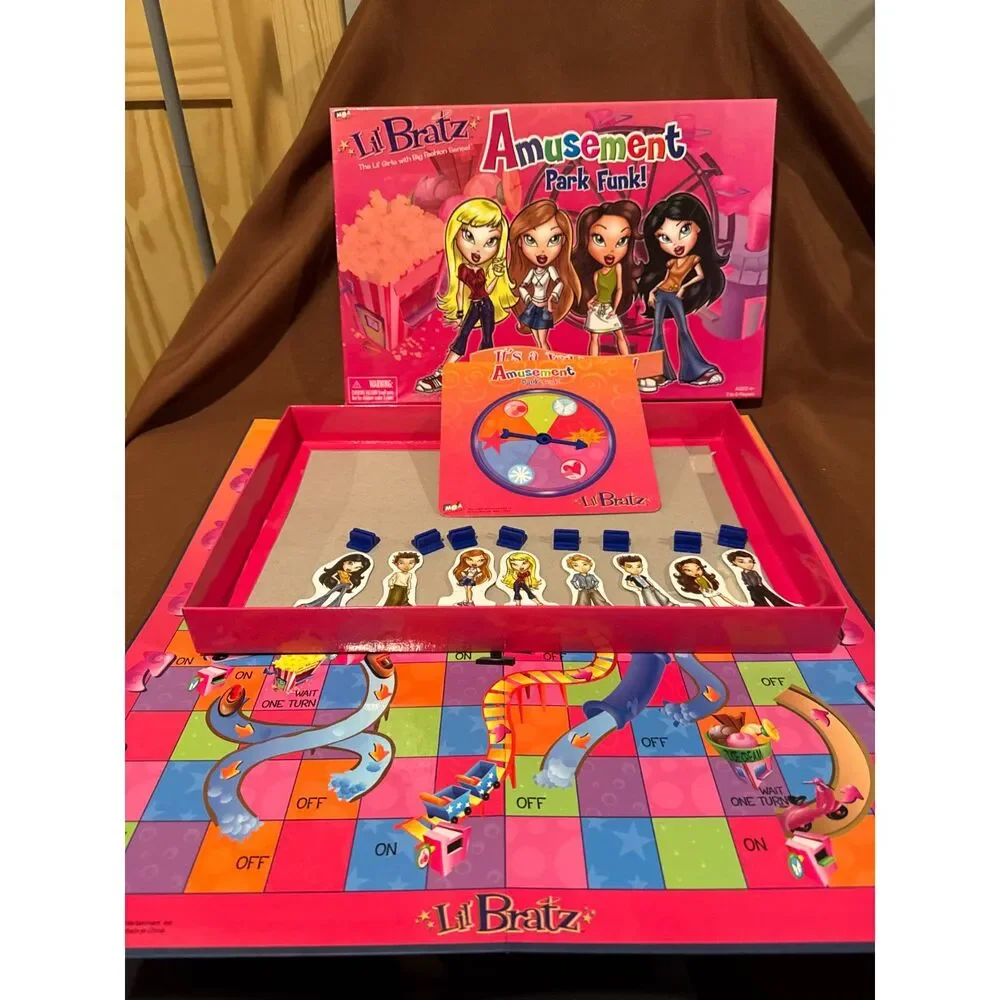 Lil Bratz Amusement Park Funk Board Game 2004